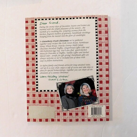 Gooseberry Patch Christmas Cookbook Merry Ideas Recipes Holidays 1999 Paperback - Picture 2 of 8